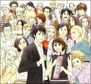 Alguns dos personagens que aparecem em Nodame Cantabile