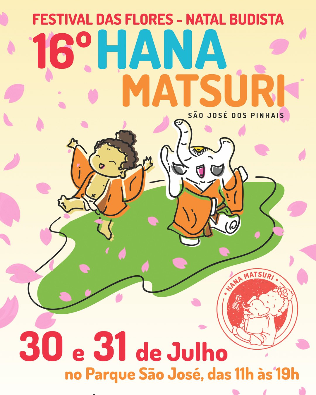 Hana Matsuri cartaz do evento